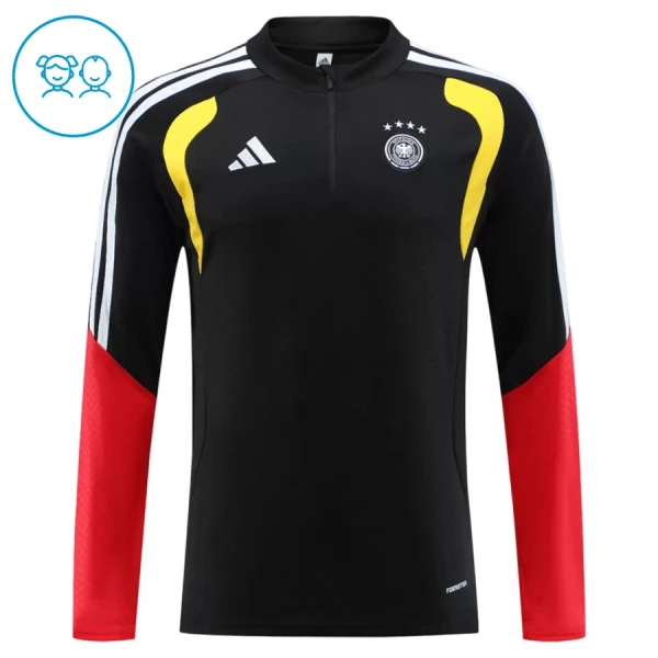 Conjunto de sudadera de entrenamiento Alemania Niños 26/27 Negro