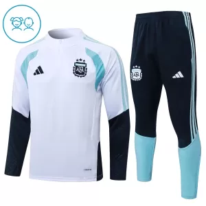 Conjunto de sudadera de entrenamiento Argentina Niños 26/27 Blanco