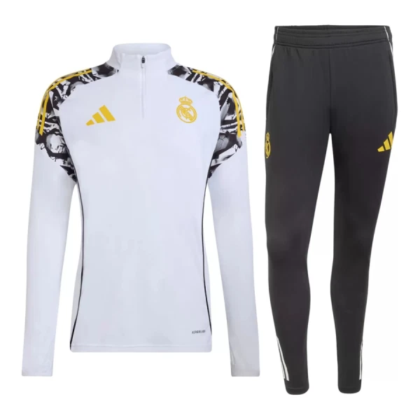 Conjunto de sudadera de entrenamiento Real Madrid Hombre 26/27 Blanco