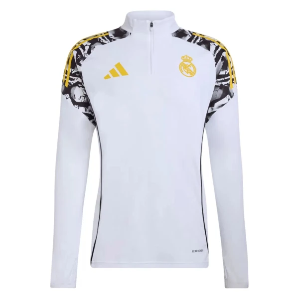 Conjunto de sudadera de entrenamiento Real Madrid Hombre 26/27 Blanco