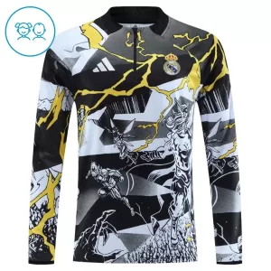 Conjunto de sudadera de entrenamiento Real Madrid Marvel Niños 26/27 Negro