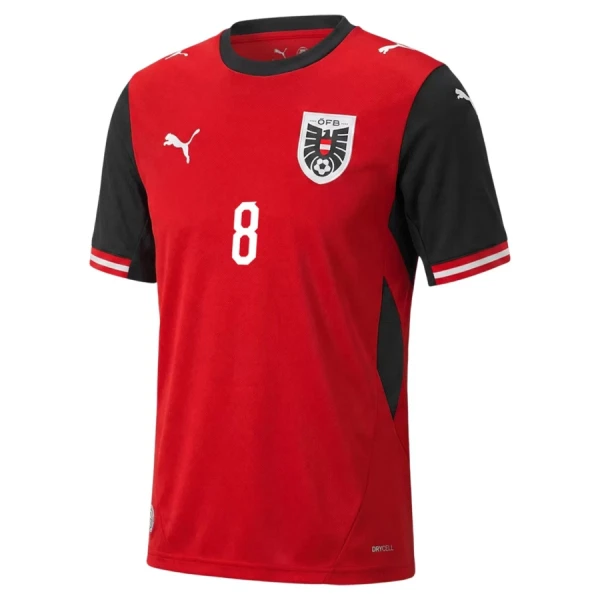Camiseta Austria David Alaba 8 Hombre 1ª Equipación Mundial 2026