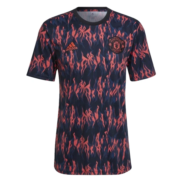 Camiseta Manchester United Pre-Match Hombre 25/26 Negro Camiseta Manchester United Pre-Match Hombre 25/26 Negro