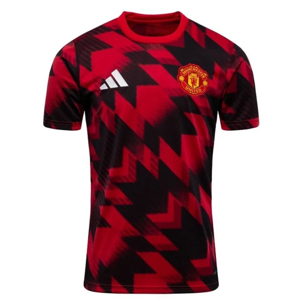 Camiseta Manchester United Pre-Match Hombre 25/26 Rojo Camiseta Manchester United Pre-Match Hombre 25/26 Rojo