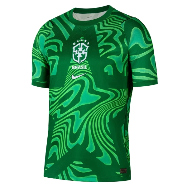 Camiseta Portero Brasil Hombre 1ª Equipación Mundial 2026 Verde Camiseta Portero Brasil Hombre 1ª Equipación Mundial 2026 Verde