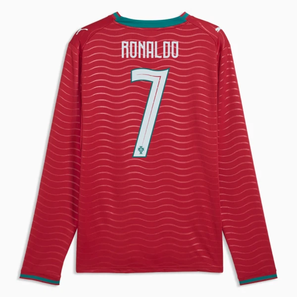 Camiseta Portugal Cristiano Ronaldo 7 Hombre 1ª Equipación Mundial 2026 Manga Larga Camiseta Portugal Cristiano Ronaldo 7 Hombre 1ª Equipación Mundial 2026 Manga Larga