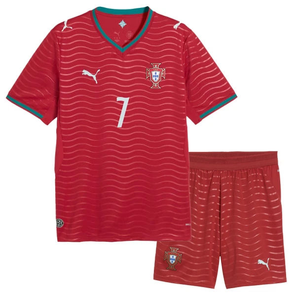 Camiseta Portugal Cristiano Ronaldo 7 Niños 1ª Equipación Mundial 2026