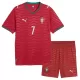 Camiseta Portugal Cristiano Ronaldo 7 Niños 1ª Equipación Mundial 2026