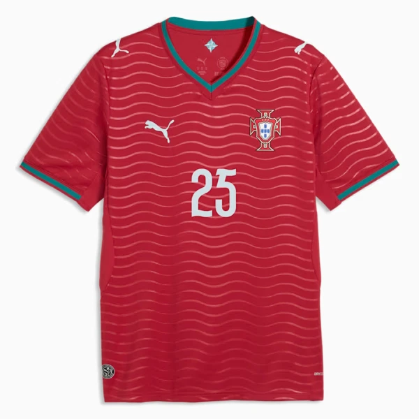 Camiseta Portugal Nuno Mendes 25 Hombre 1ª Equipación Mundial 2026