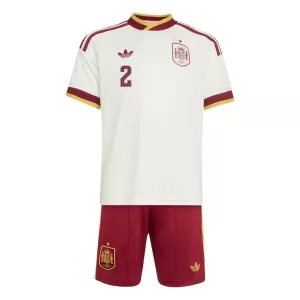 Camiseta España Carvajal 2 Niños 2ª Equipación Mundial 2026