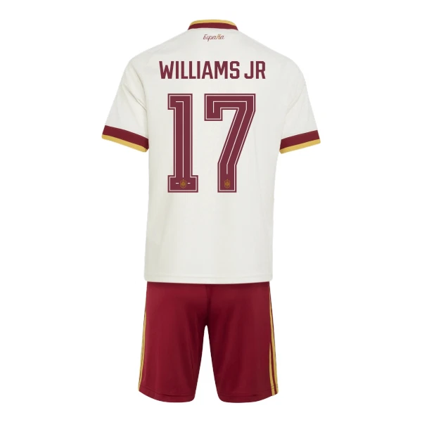 Camiseta España Williams JR 17 Niños 2ª Equipación Mundial 2026 Camiseta España Williams JR 17 Niños 2ª Equipación Mundial 2026