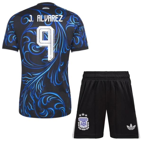 Camiseta Argentina Julián Álvarez 9 Niños 2ª Equipación Mundial 2026