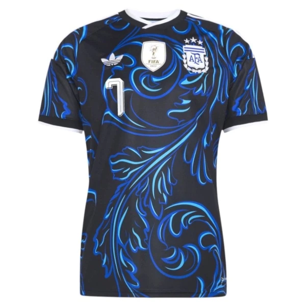 Camiseta Argentina Rodrigo de Paul 7 Niños 2ª Equipación Mundial 2026