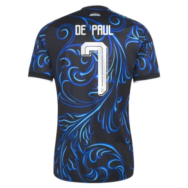 Camiseta Argentina Rodrigo de Paul 7 Niños 2ª Equipación Mundial 2026