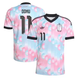 Camiseta Bélgica Jérémy Doku 11 Hombre 2ª Equipación Mundial 2026