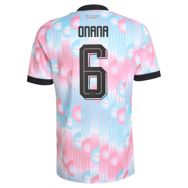 Camiseta Bélgica Onana 6 Hombre 2ª Equipación Mundial 2026