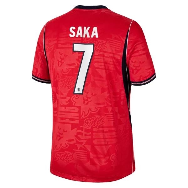 Camiseta Inglaterra Bukayo Saka 7 Hombre 2ª Equipación Mundial 2026