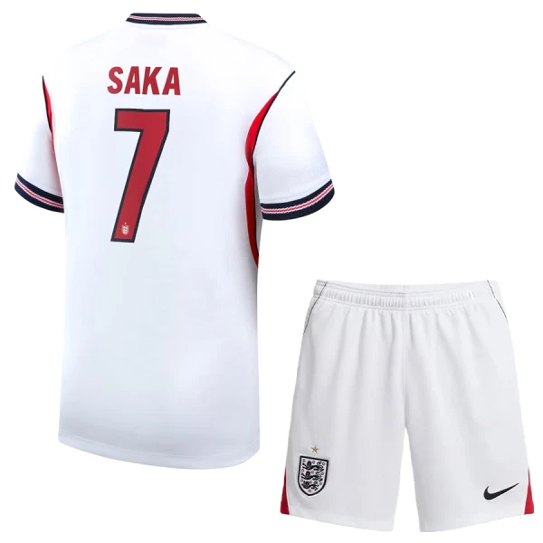 Camiseta Inglaterra Bukayo Saka 7 Niños 1ª Equipación Mundial 2026