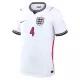 Camiseta Inglaterra Declan Rice 4 Niños 1ª Equipación Mundial 2026