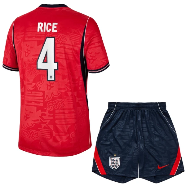 Camiseta Inglaterra Declan Rice 4 Niños 2ª Equipación Mundial 2026