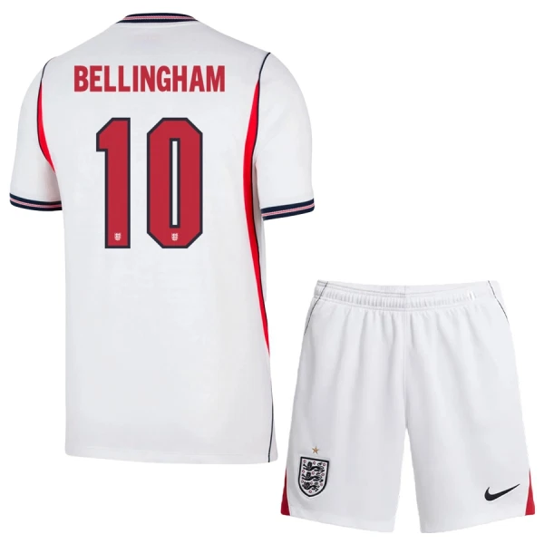 Camiseta Inglaterra Jude Bellingham 10 Niños 1ª Equipación Mundial 2026