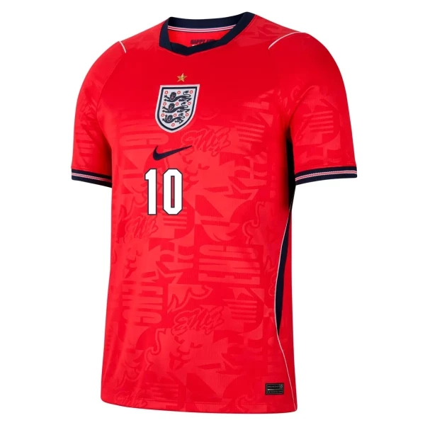 Camiseta Inglaterra Jude Bellingham 10 Niños 2ª Equipación Mundial 2026