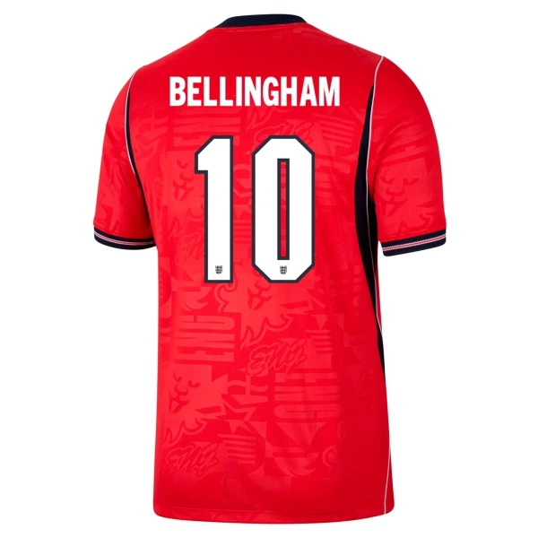 Camiseta Inglaterra Jude Bellingham 10 Niños 2ª Equipación Mundial 2026