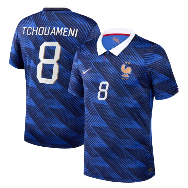 Camiseta Francia Aurélien Tchouaméni 8 Hombre 1ª Equipación Mundial 2026