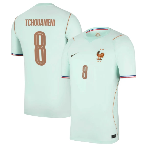 Camiseta Francia Aurélien Tchouaméni 8 Hombre 2ª Equipación Mundial 2026