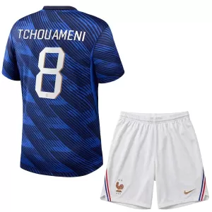Camiseta Francia Aurélien Tchouaméni 8 Niños 1ª Equipación Mundial 2026