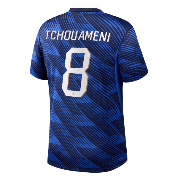 Camiseta Francia Aurélien Tchouaméni 8 Niños 1ª Equipación Mundial 2026