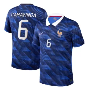 Camiseta Francia Eduardo Camavinga 6 Hombre 1ª Equipación Mundial 2026
