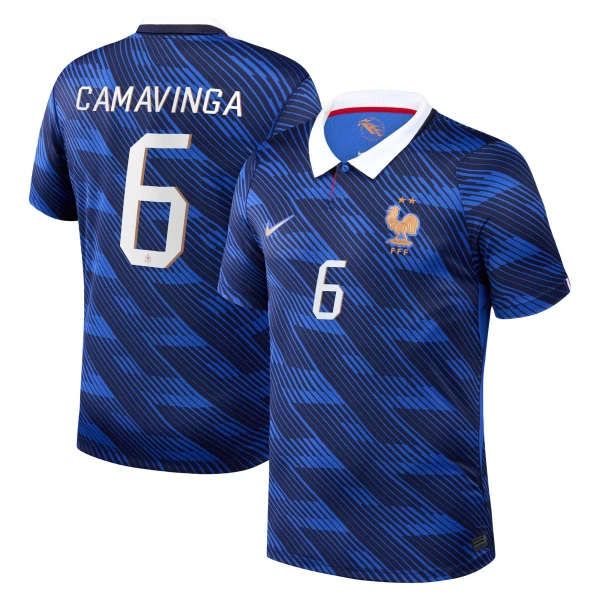 Camiseta Francia Eduardo Camavinga 6 Hombre 1ª Equipación Mundial 2026