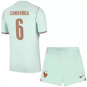 Camiseta Francia Eduardo Camavinga 6 Niños 2ª Equipación Mundial 2026