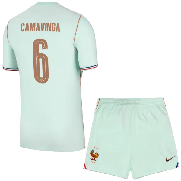 Camiseta Francia Eduardo Camavinga 6 Niños 2ª Equipación Mundial 2026