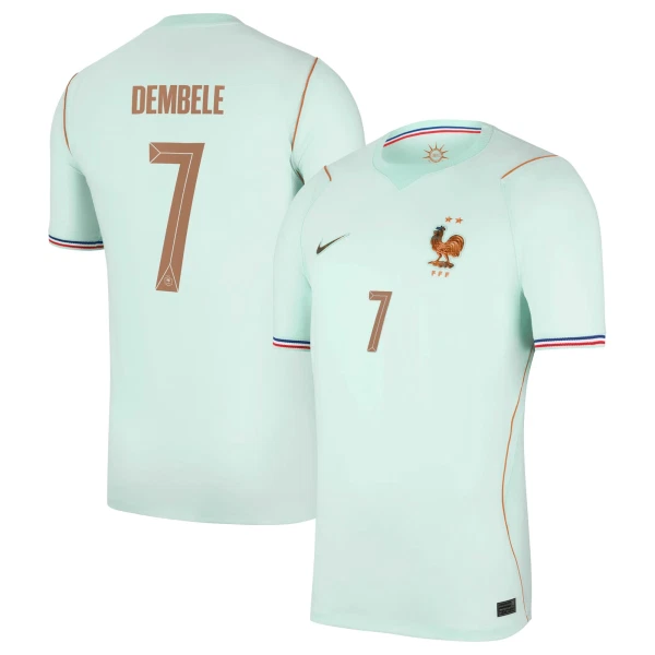 Camiseta Francia Ousmane Dembélé 7 Hombre 2ª Equipación Mundial 2026