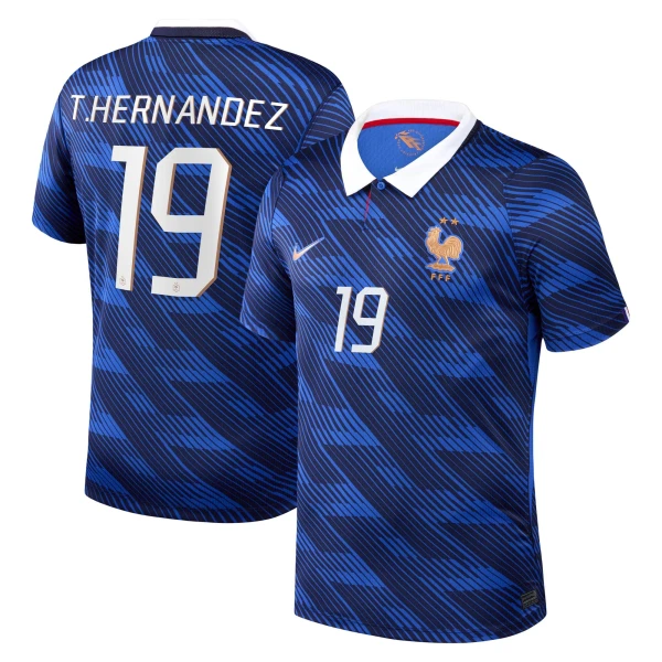 Camiseta Francia Theo Hernández 19 Hombre 1ª Equipación Mundial 2026