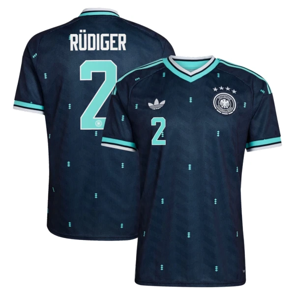 Camiseta Alemania Antonio Rüdiger 2 Hombre 2ª Equipación Mundial 2026