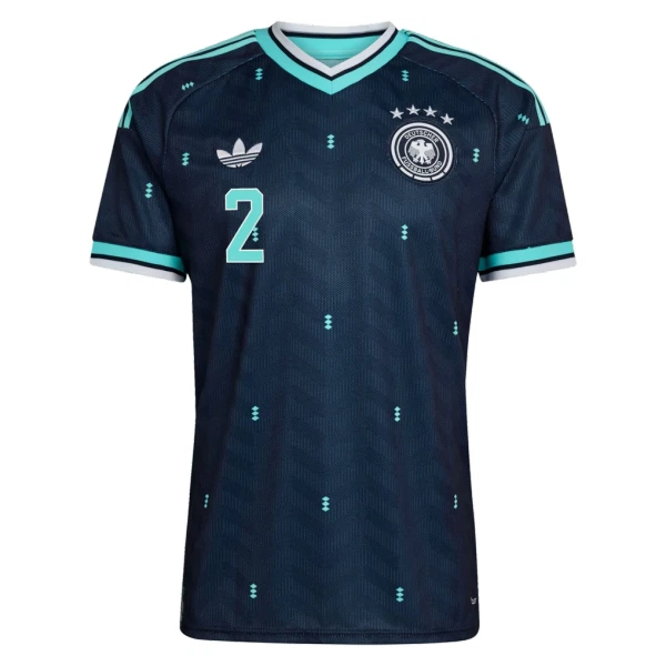 Camiseta Alemania Antonio Rüdiger 2 Hombre 2ª Equipación Mundial 2026