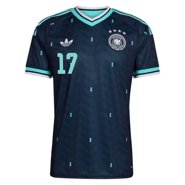 Camiseta Alemania Florian Wirtz 17 Niños 2ª Equipación Mundial 2026