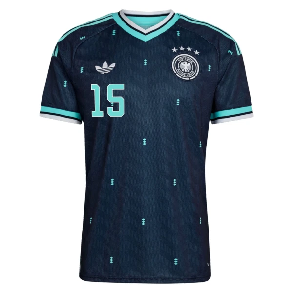 Camiseta Alemania Nico Schlotterbeck 15 Hombre 2ª Equipación Mundial 2026