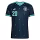 Camiseta Alemania Serge Gnabry 20 Hombre 2ª Equipación Mundial 2026