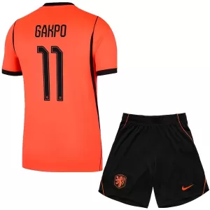 Camiseta Países Bajos Cody Gakpo 11 Niños 1ª Equipación Mundial 2026