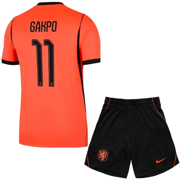 Camiseta Países Bajos Cody Gakpo 11 Niños 1ª Equipación Mundial 2026