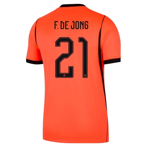 Camiseta Países Bajos Frenkie de Jong 21 Hombre 1ª Equipación Mundial 2026