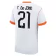 Camiseta Países Bajos Frenkie de Jong 21 Hombre 2ª Equipación Mundial 2026