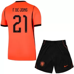 Camiseta Países Bajos Frenkie de Jong 21 Niños 1ª Equipación Mundial 2026