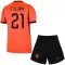 Camiseta Países Bajos Frenkie de Jong 21 Niños 1ª Equipación Mundial 2026