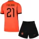 Camiseta Países Bajos Frenkie de Jong 21 Niños 1ª Equipación Mundial 2026