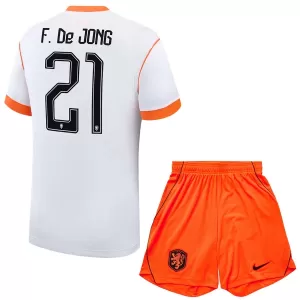 Camiseta Países Bajos Frenkie de Jong 21 Niños 2ª Equipación Mundial 2026